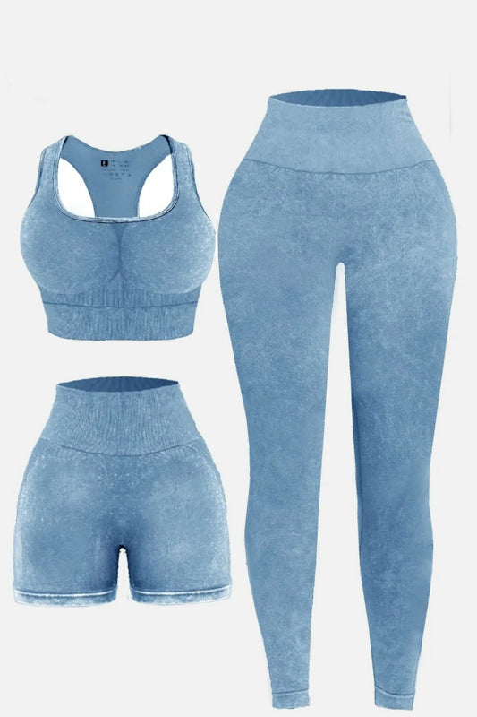 Three Piece Washed Active Set