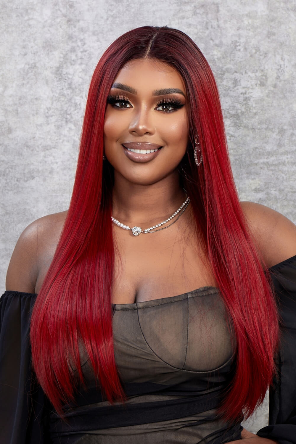 Lace Front Wigs Synthetic Straight 26" 150% Density