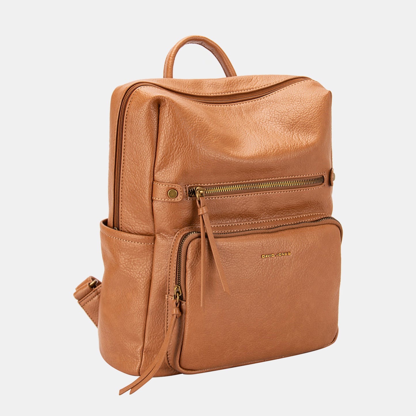 David Jones Leather Backpack Bag