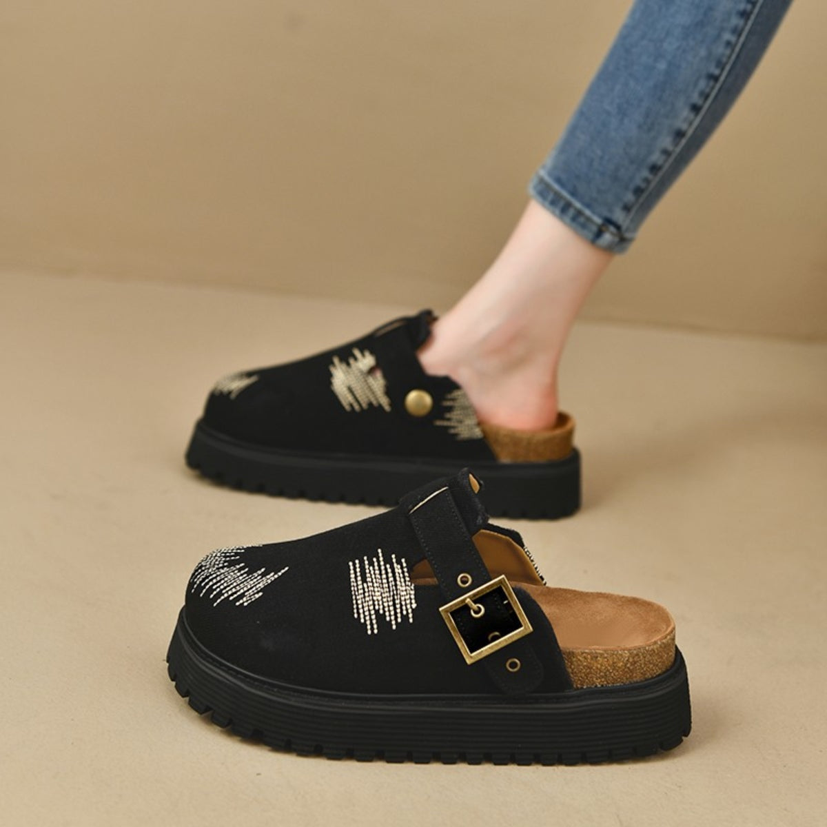 Platform Loafer Slides