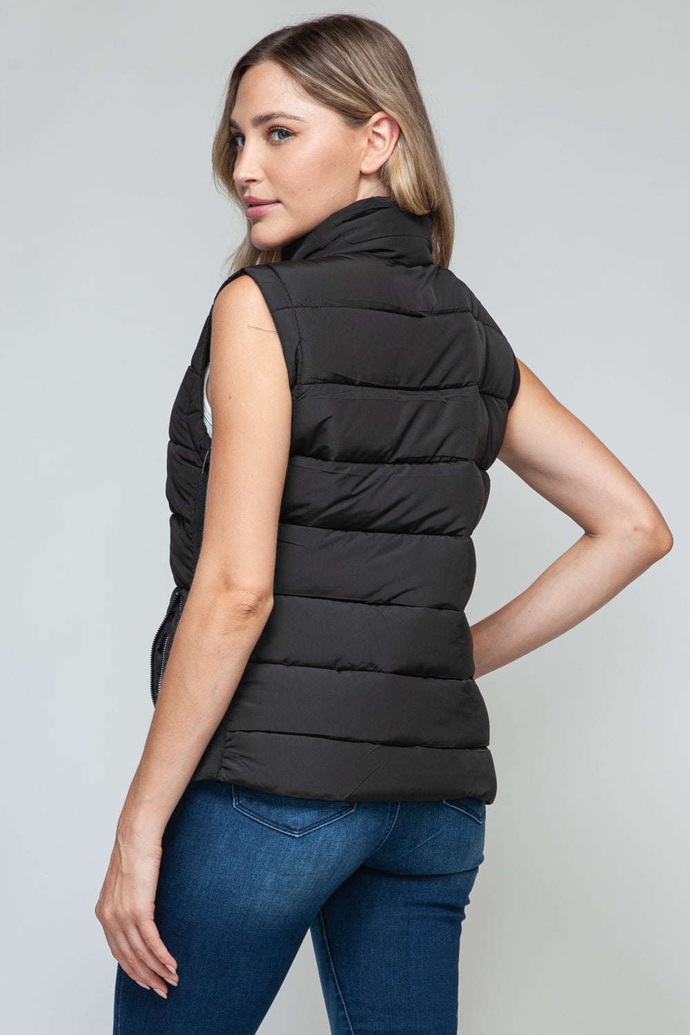 Snob Zip Up Turtleneck Vest