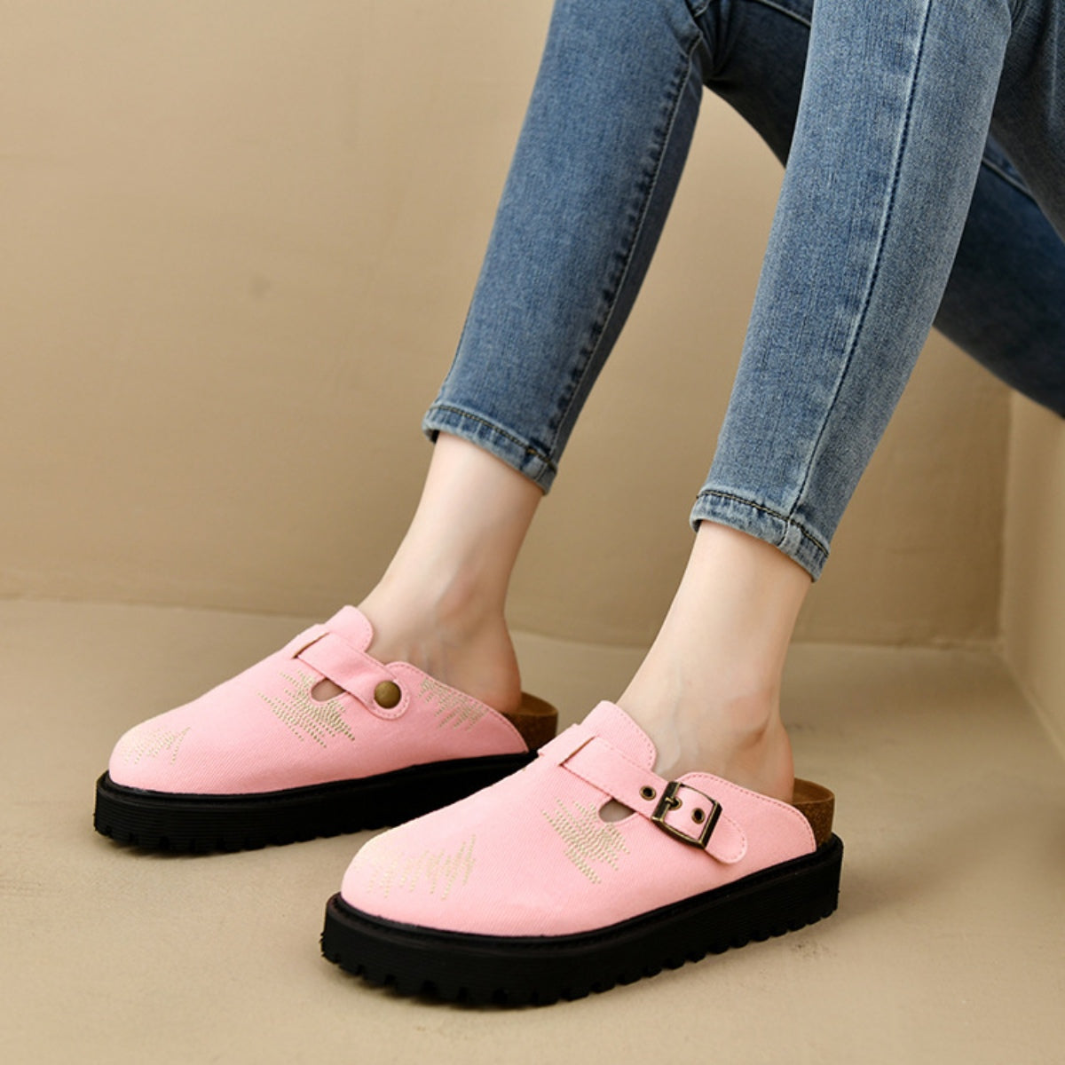 Platform Loafer Slides