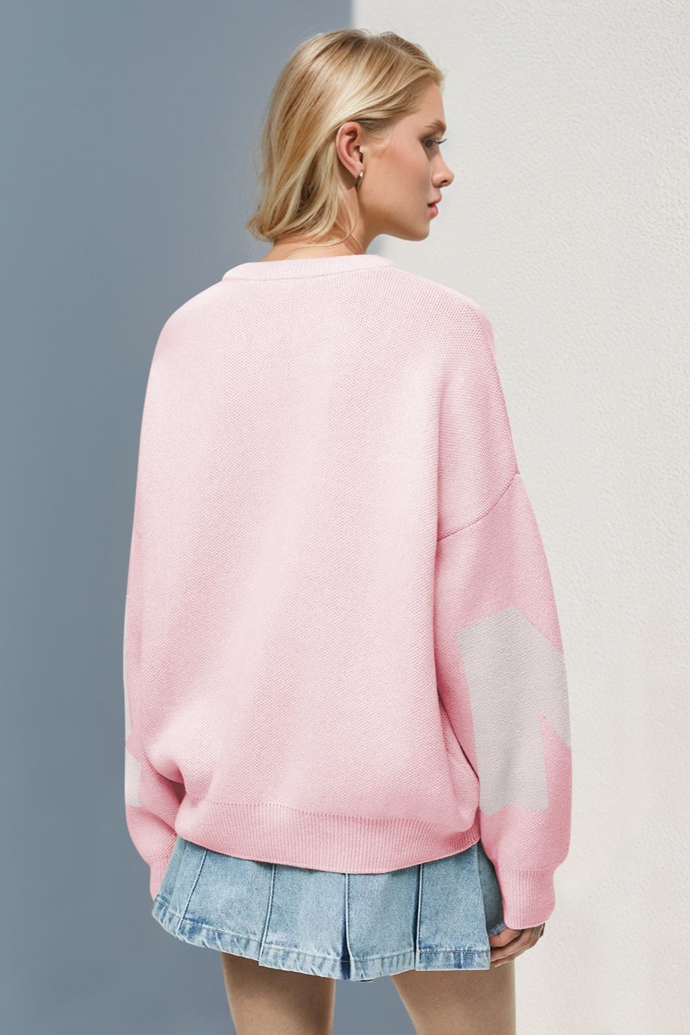 Contrast Round Neck Sweater