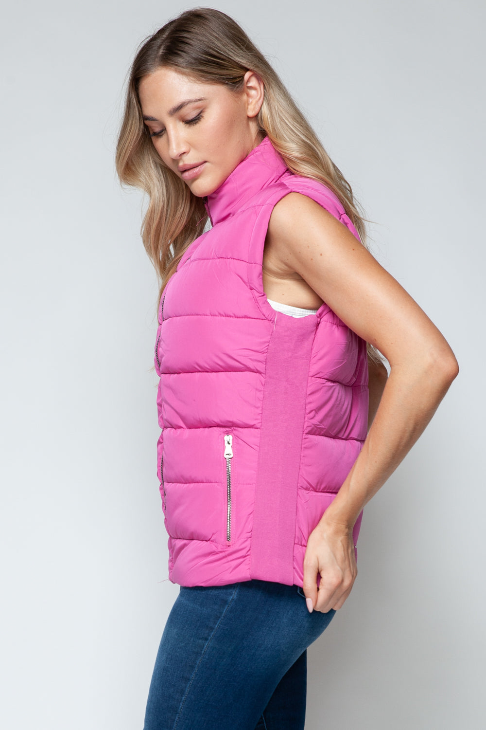 Snob Zip Up Turtleneck Vest