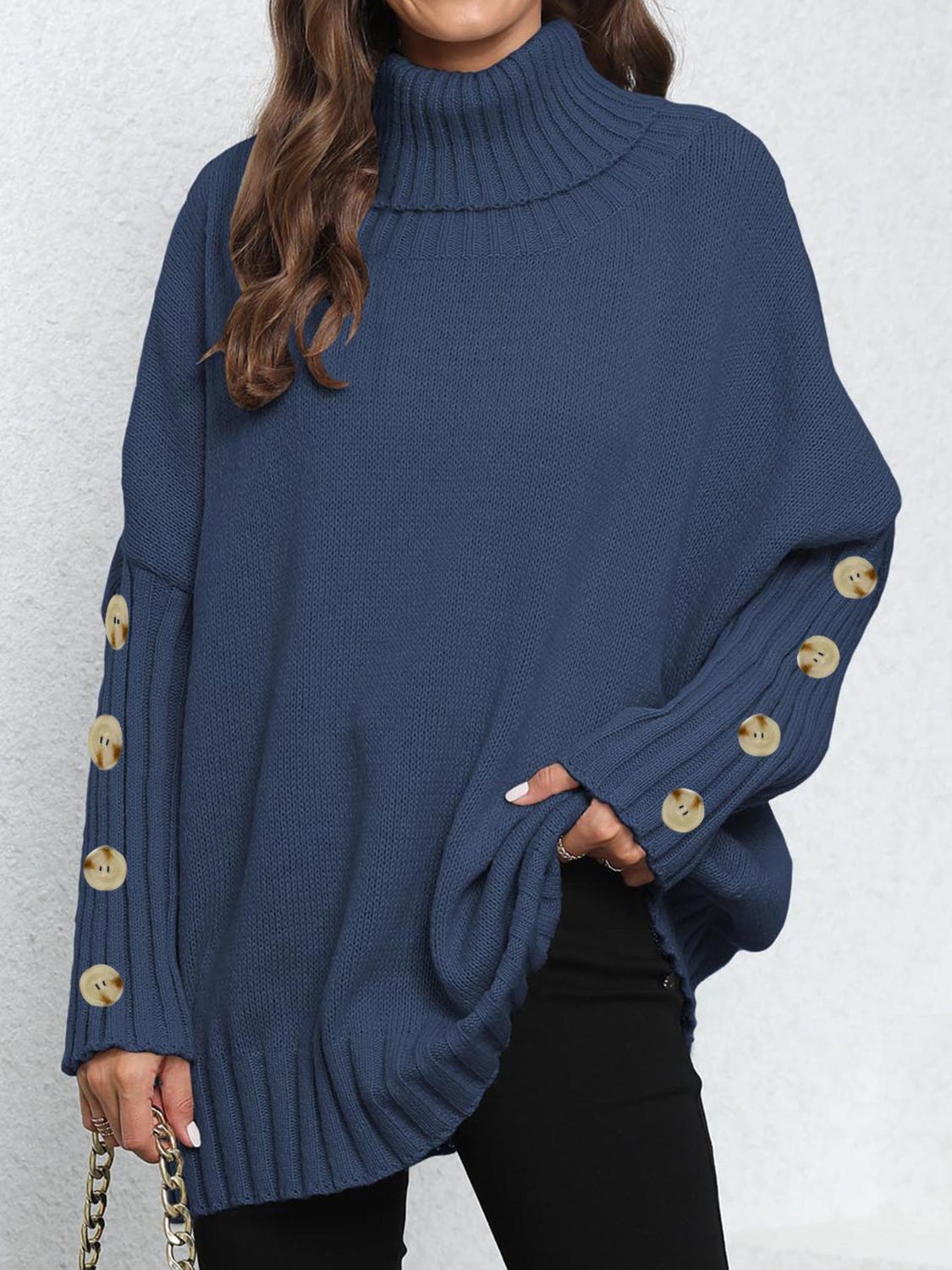 Turtleneck Long Sleeve Sweater