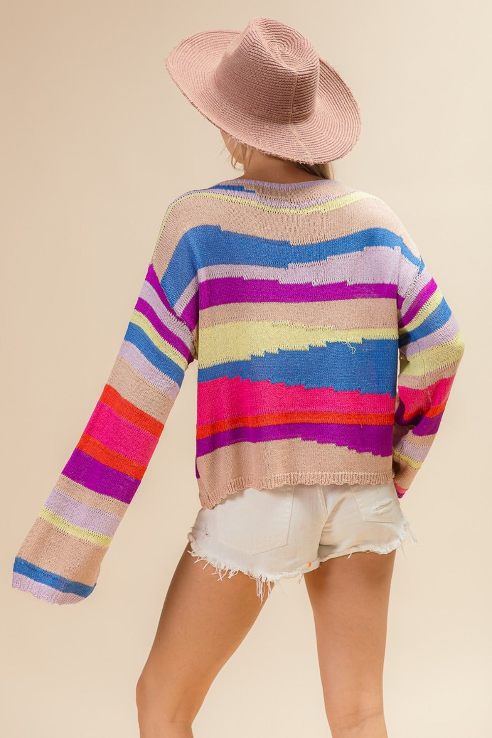 Multi Color Stripe Sweater