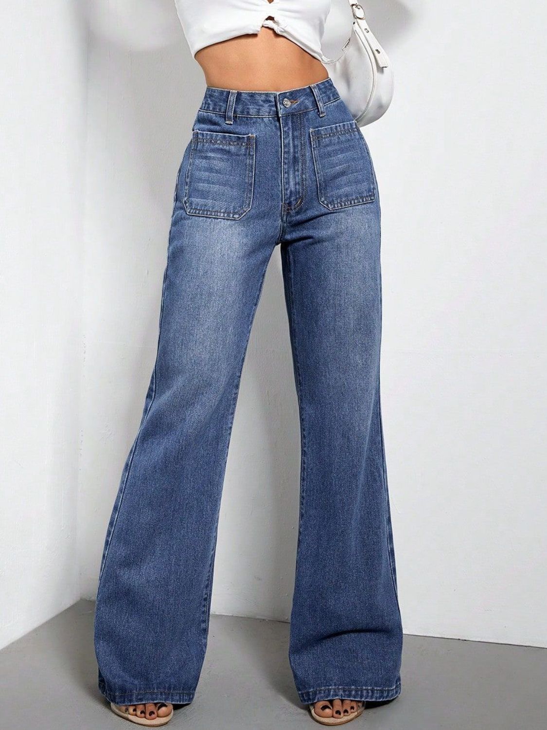 High Waist Bootcut Jeans