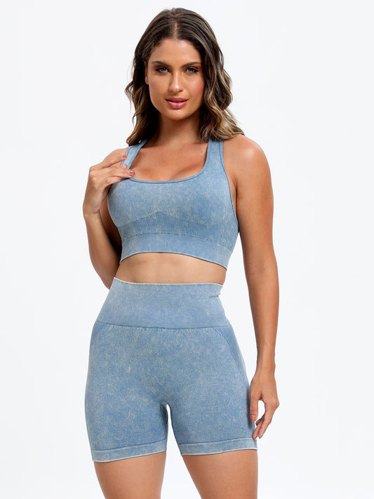 Wide Strap Top and Shorts Active Set