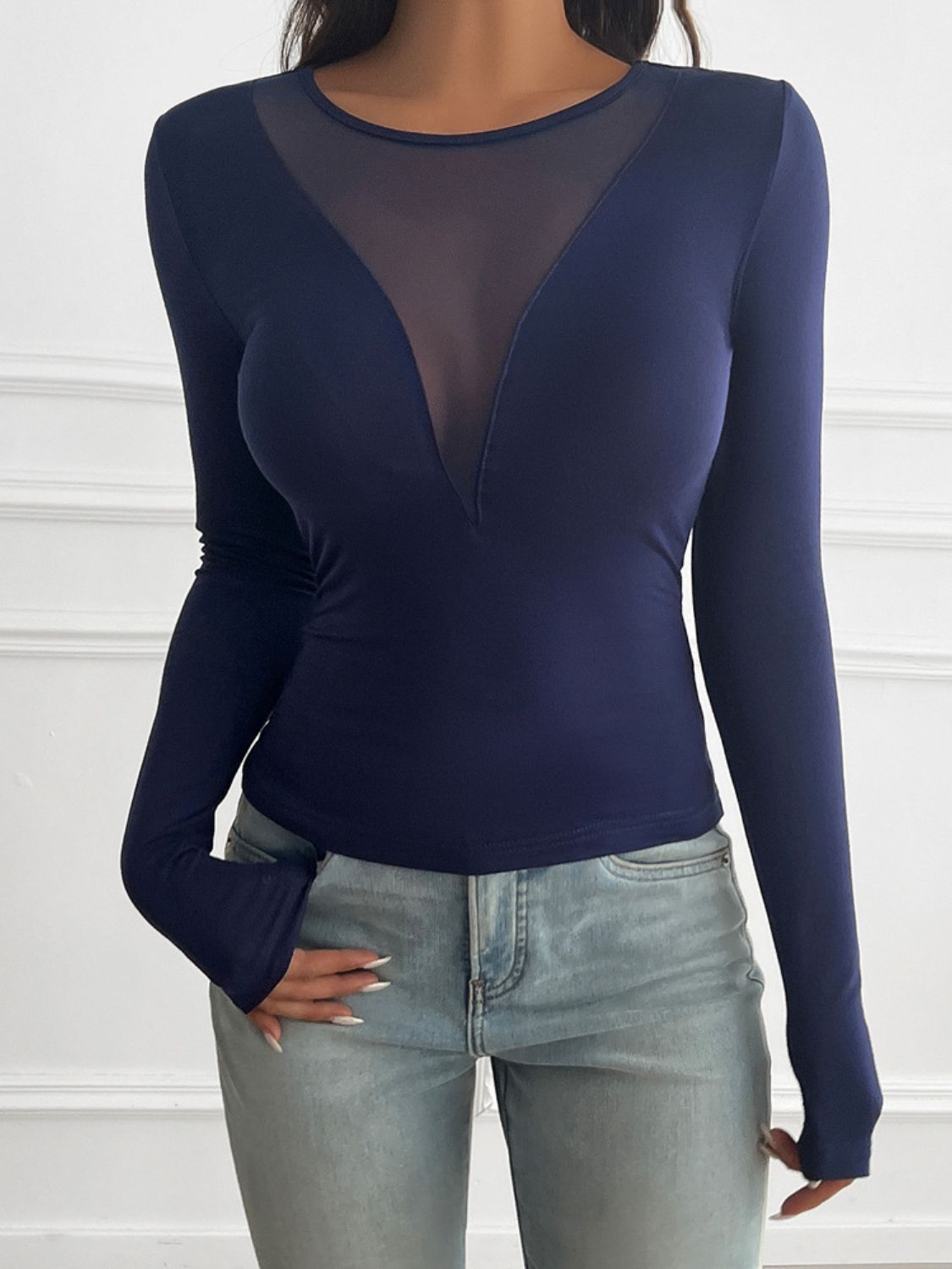 Devine Round Neck Long Sleeve Shirt