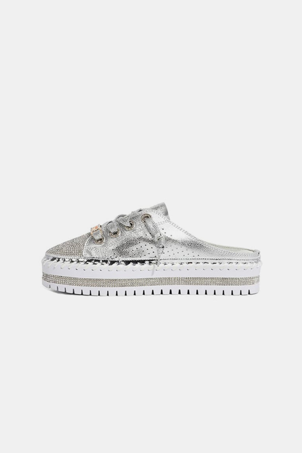 Nicole Lee Rhinestone Platform Slide Sneaker