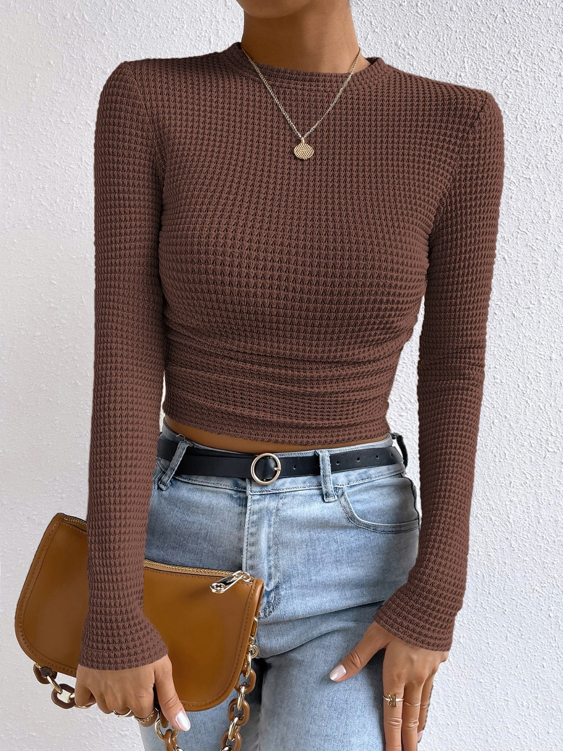 Round Neck Long Sleeve Shirt