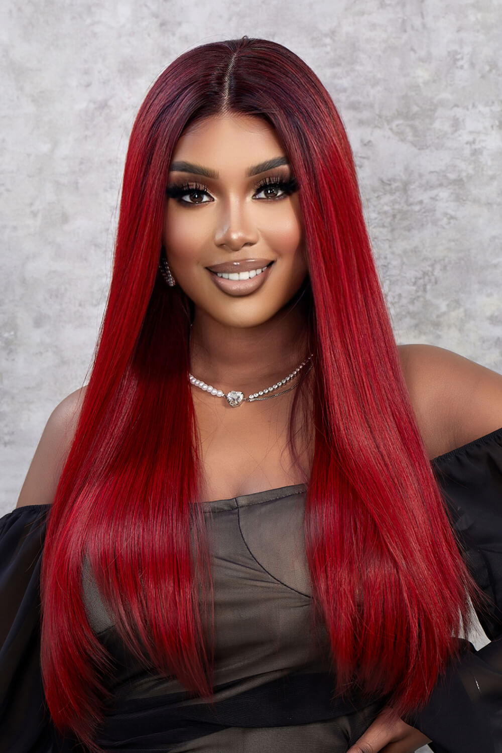 Lace Front Wigs Synthetic Straight 26" 150% Density