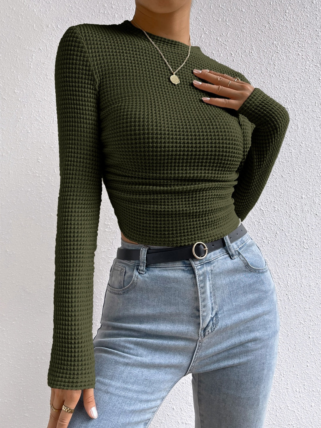 Round Neck Long Sleeve Shirt