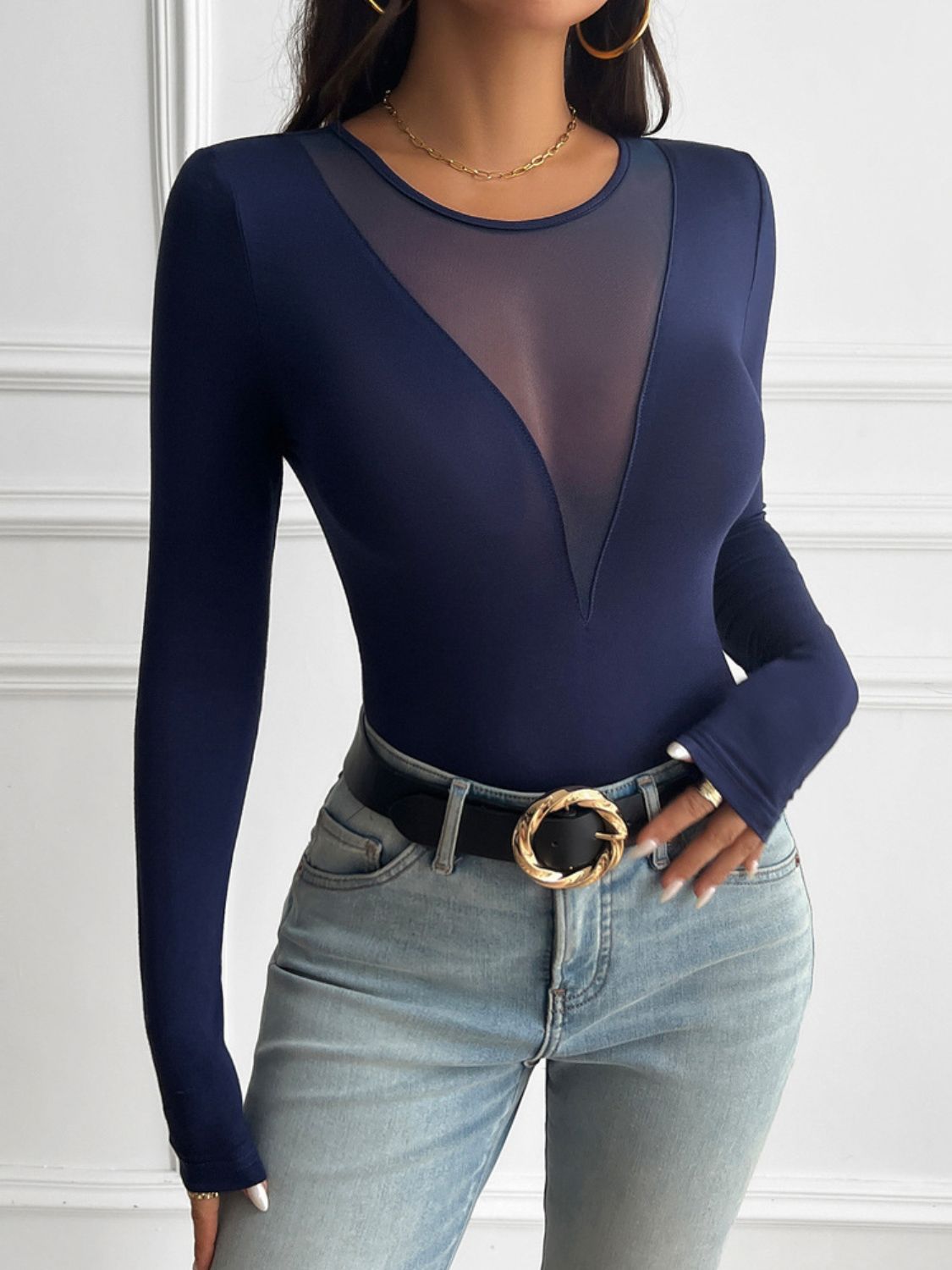 Devine Round Neck Long Sleeve Shirt