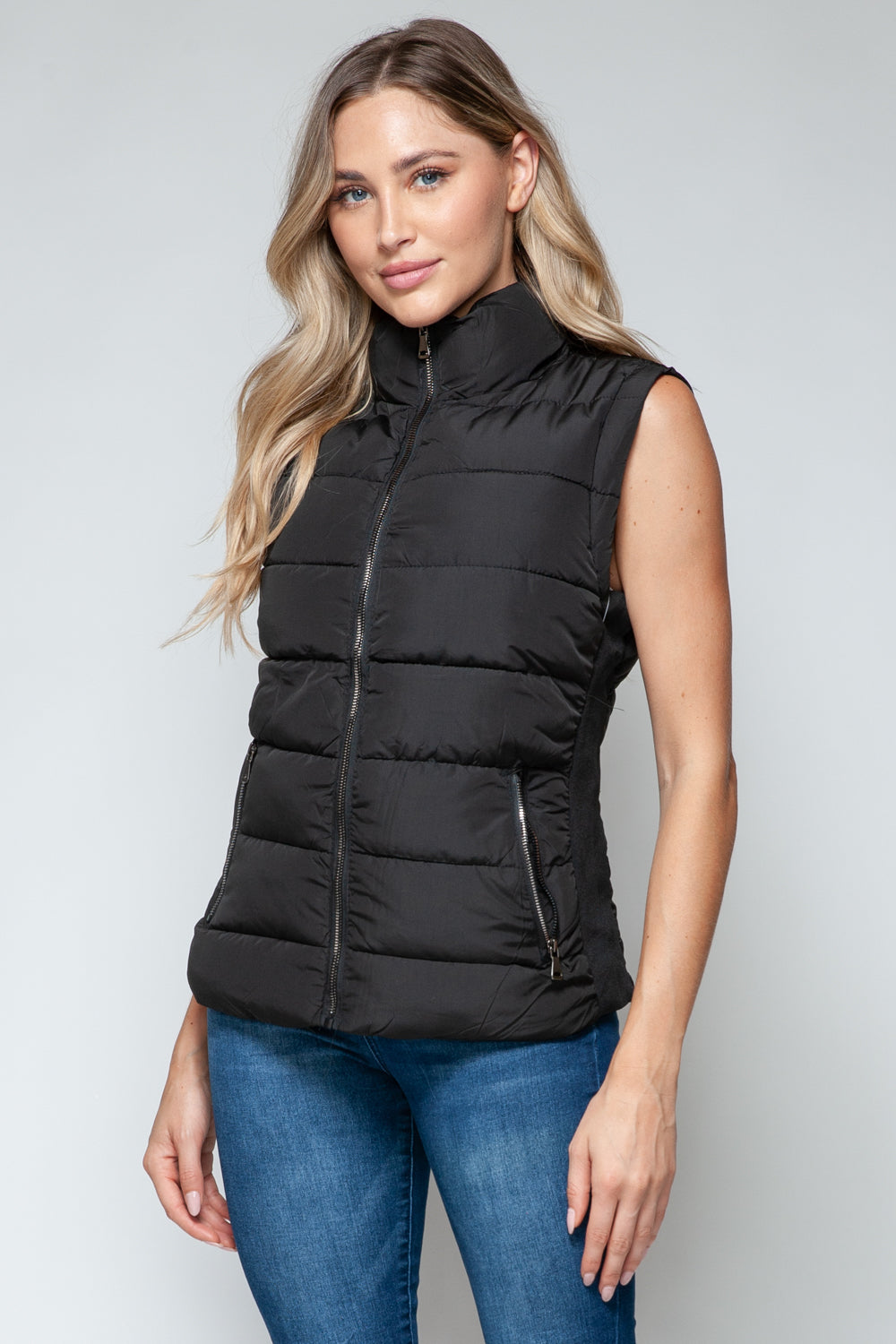 Snob Zip Up Turtleneck Vest