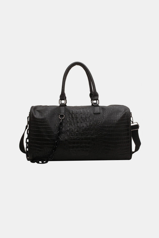 Zenana Leather Travel Duffle Bag