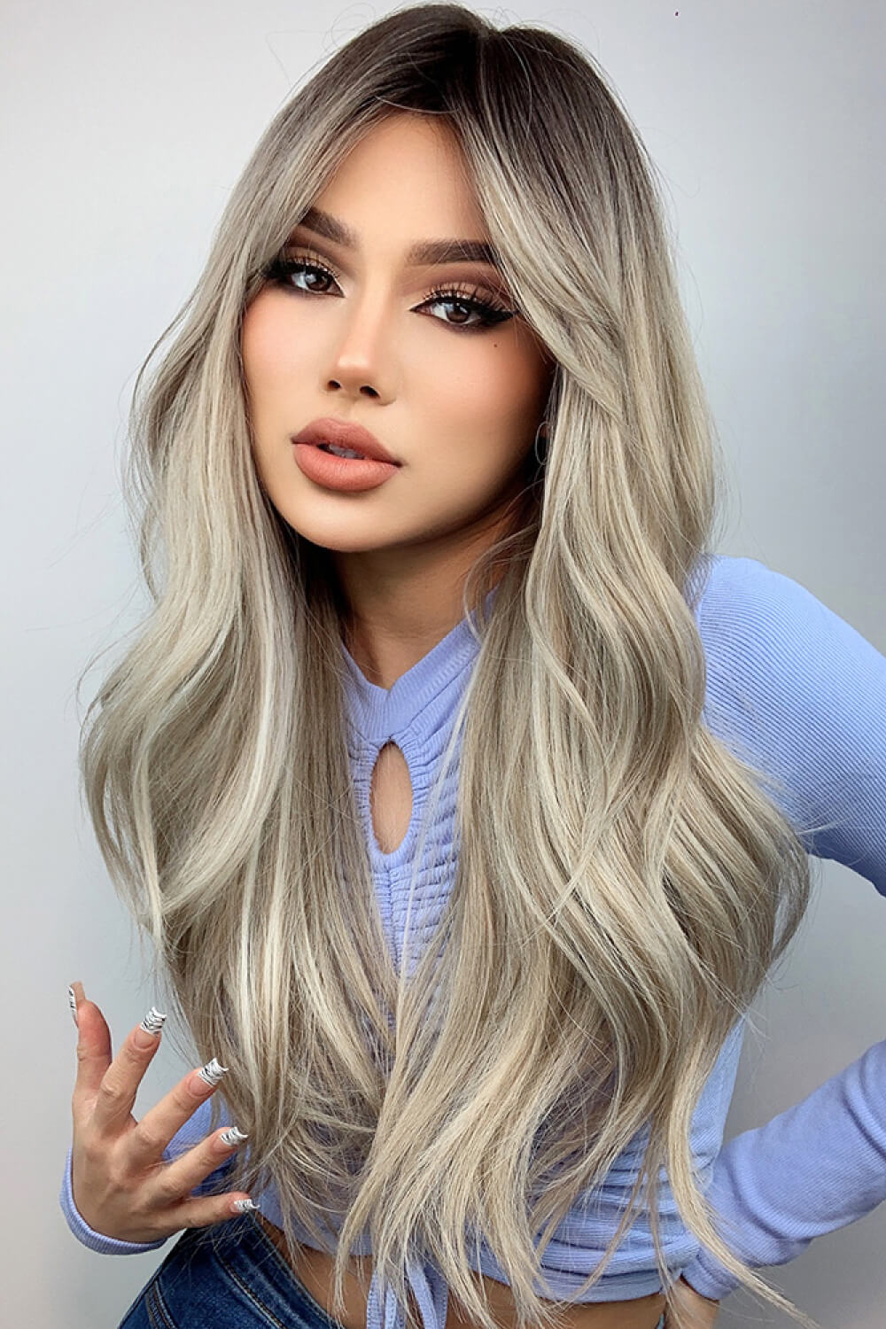 Natural Full Long Wave Wigs 26''