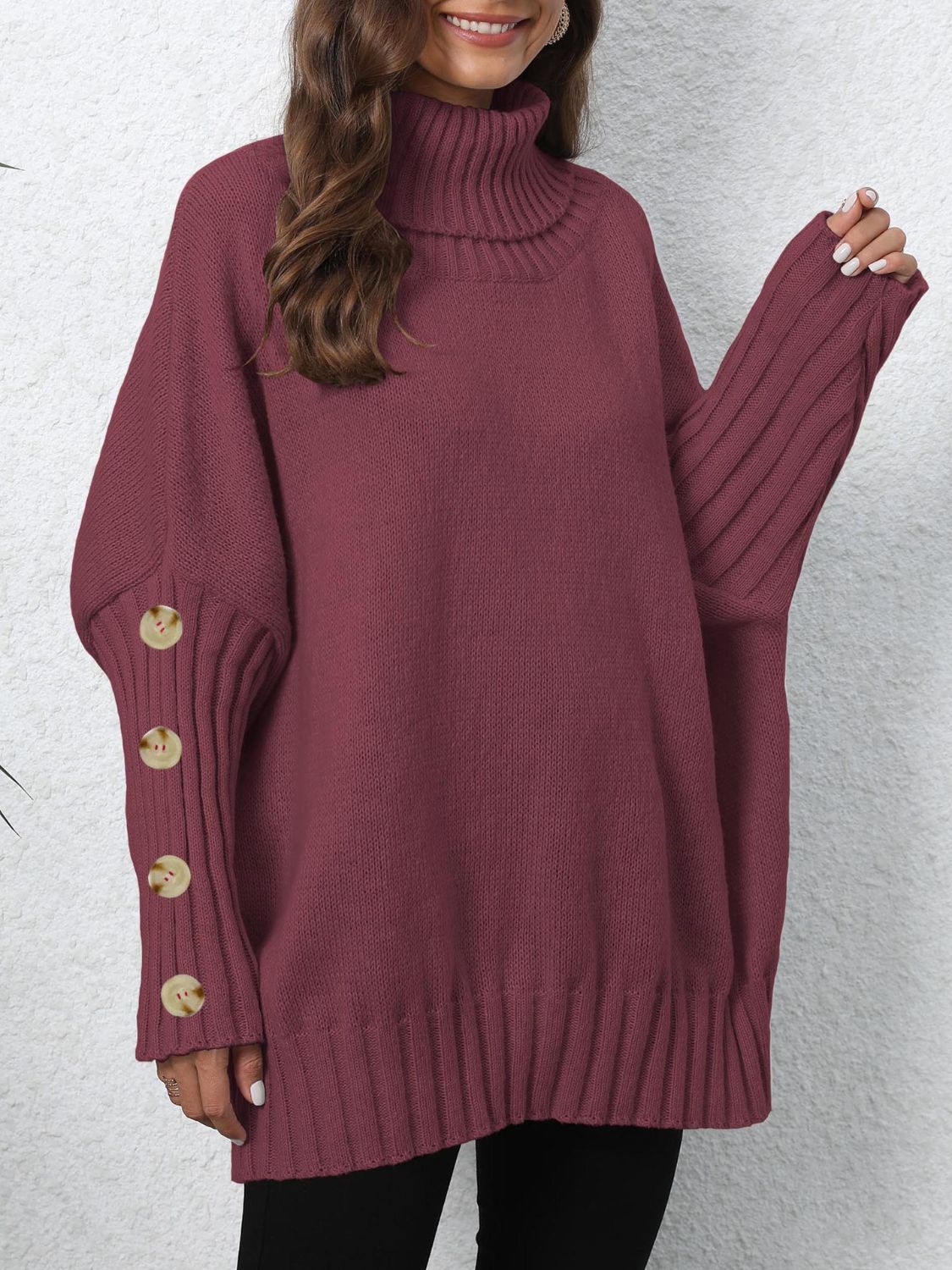 Turtleneck Long Sleeve Sweater