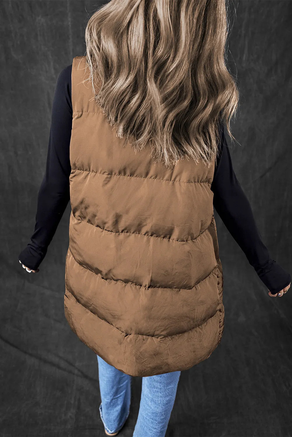 Zip Up Vest Coat