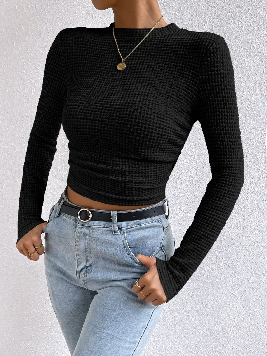 Round Neck Long Sleeve Shirt