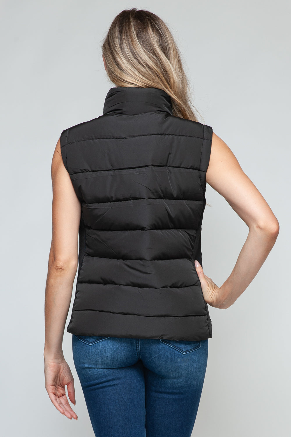 Snob Zip Up Turtleneck Vest