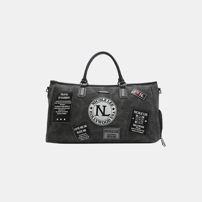 Nicole Lee Denim Patch Duffel