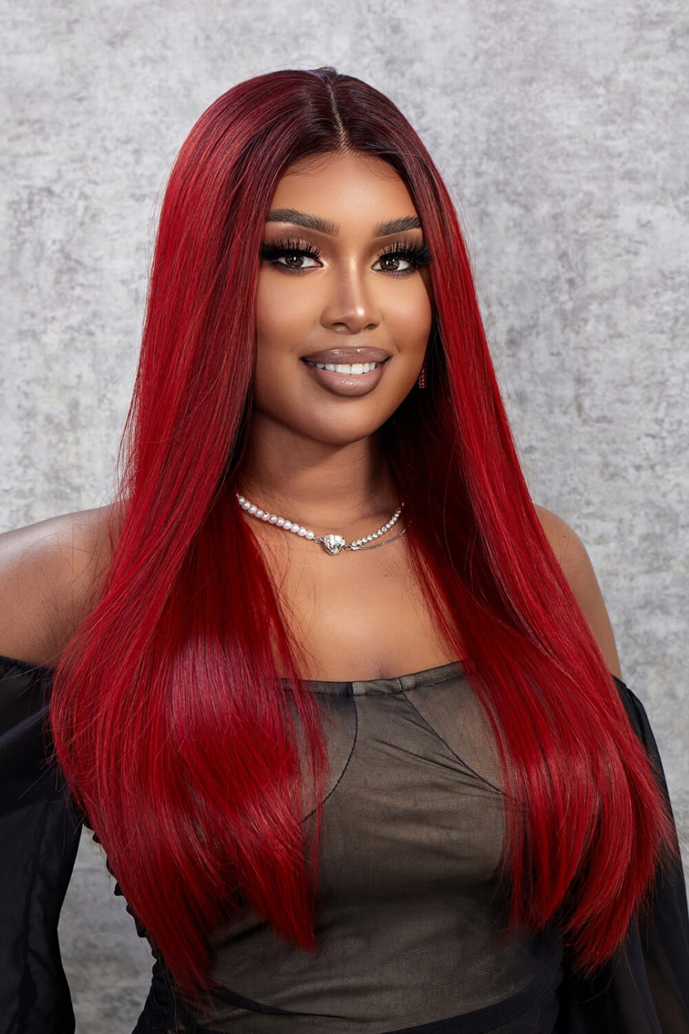 Lace Front Wigs Synthetic Straight 26" 150% Density