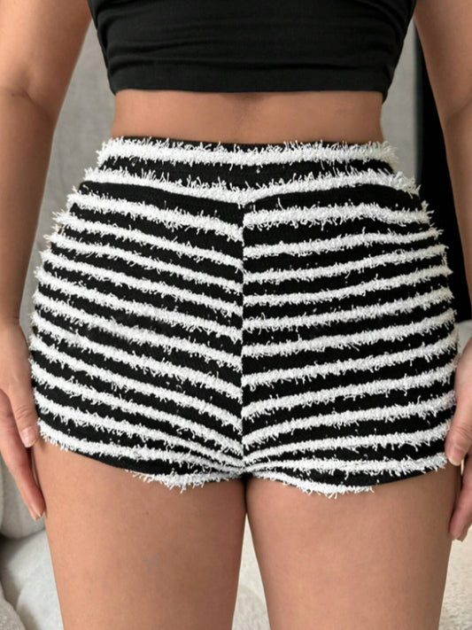 Stripe High Waist Shorts
