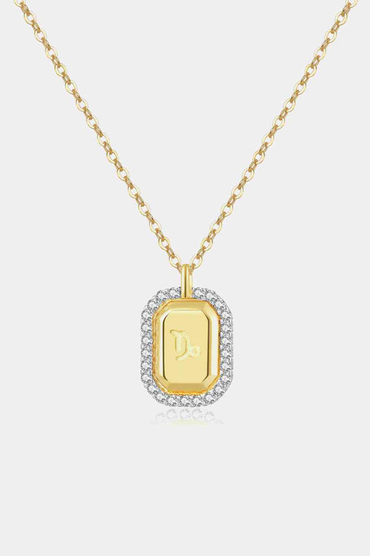 Constellation 18K Gold Plated Zircon Decor Pendant Necklace