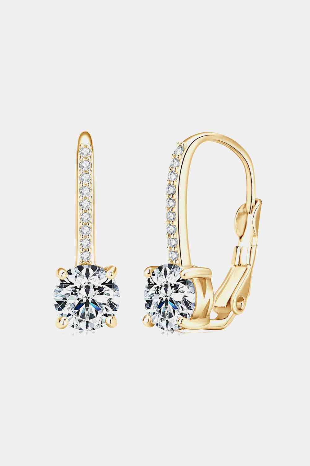 Loop 2 Carat Moissanite Earrings